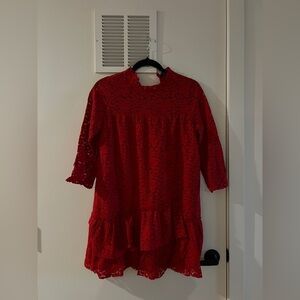 Zara Red Lace Dress